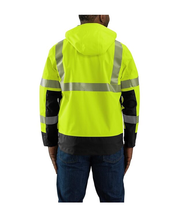 Carhartt Men's High-Visibility Storm Defender Loose Fit Lightweight Class 3 Jacket 106693