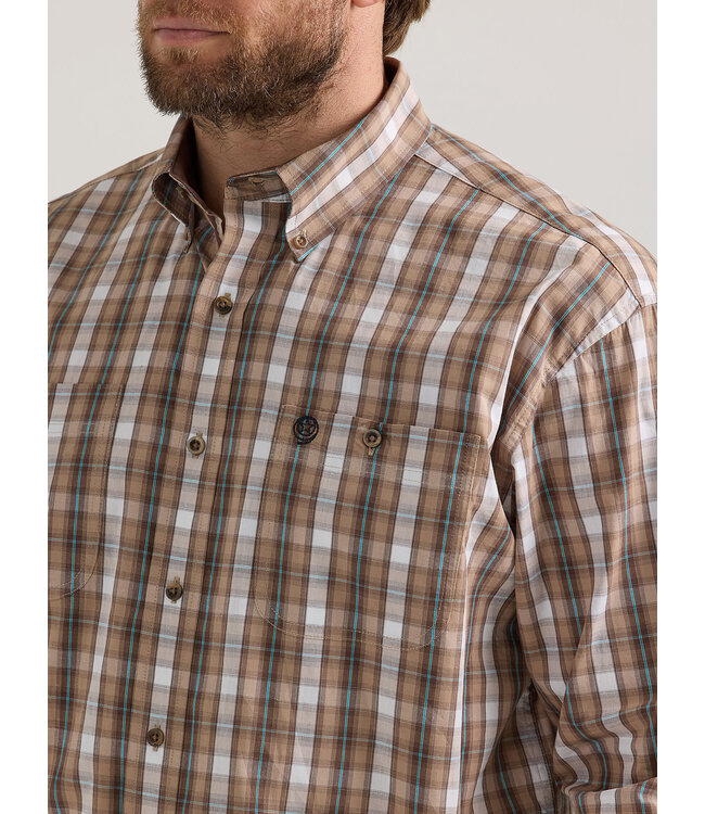 Wrangler Men's George Strait Two Pocket Long-Sleeve Shirt 112352737