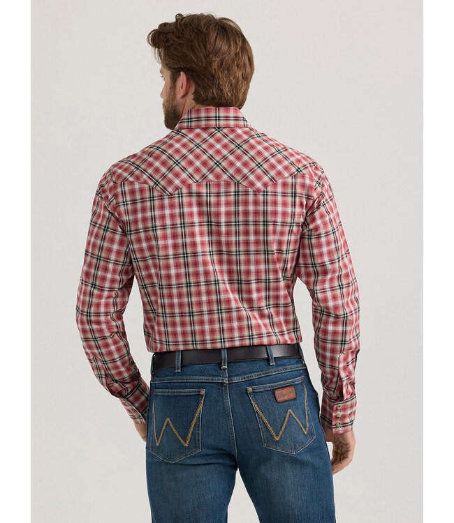 Wrangler Men's Retro Long-Sleeve Sawtooth Snap Pocket Western Shirt 112351479