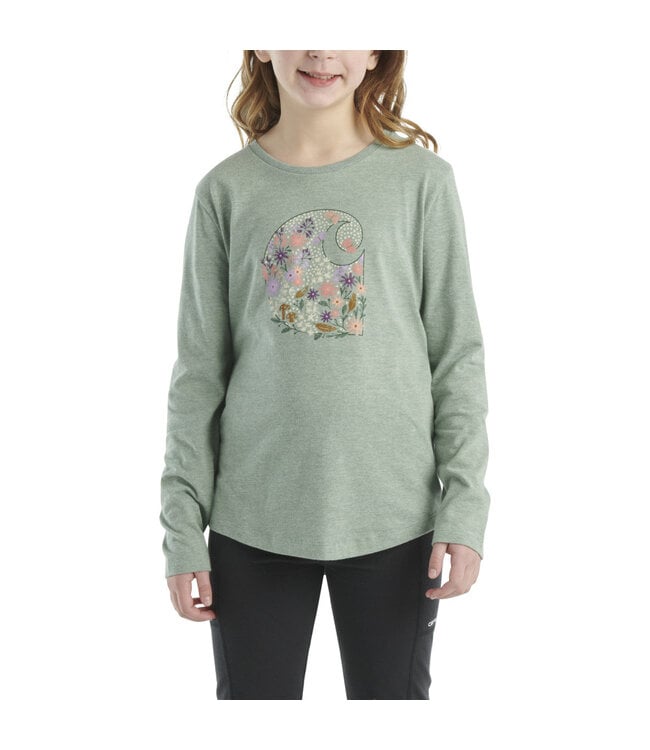 Carhartt Girl's Long-Sleeve Floral C T-Shirt CA7062