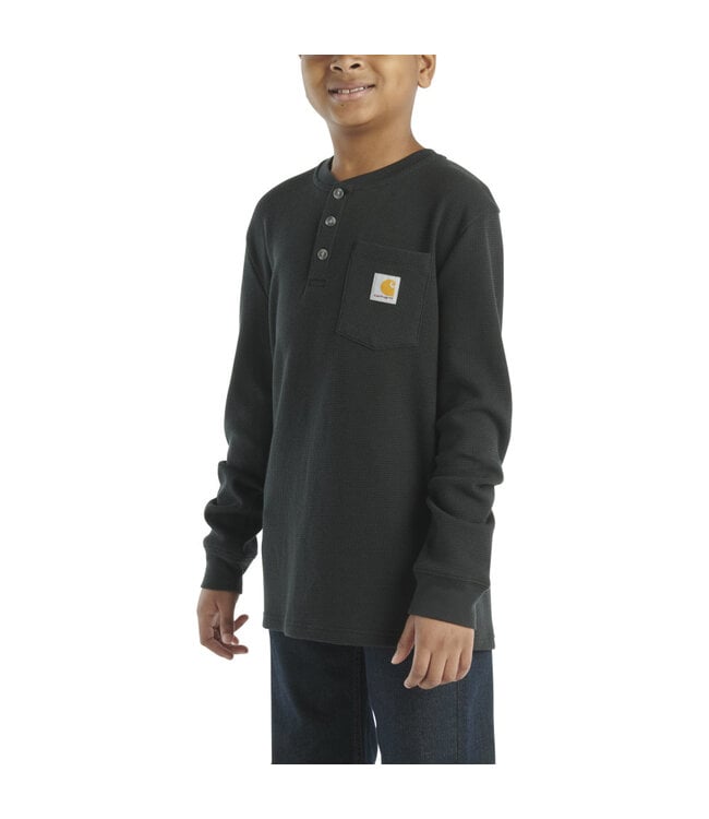 Carhartt Boy's Long-Sleeve Henley Pocket T-Shirt CA6614