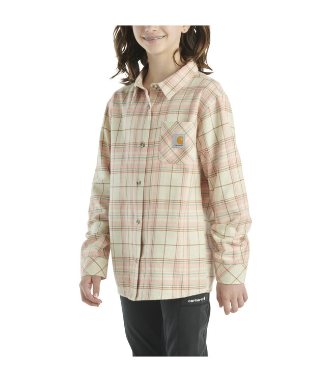 Carhartt Girl's Long-Sleeve Flannel Button-Front Shirt CE9155