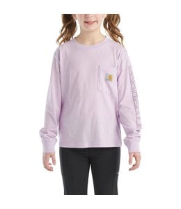 Carhartt Girl's Long-Sleeve Graphic Pocket T-Shirt CA7071