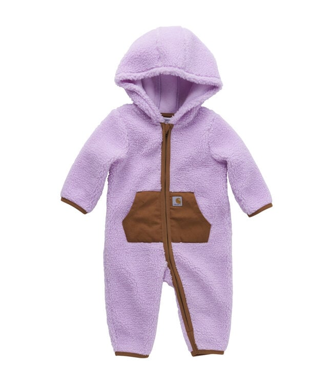 Carhartt Girl's Infant Long-Sleeve Zip-Front Sherpa Coverall CM5408