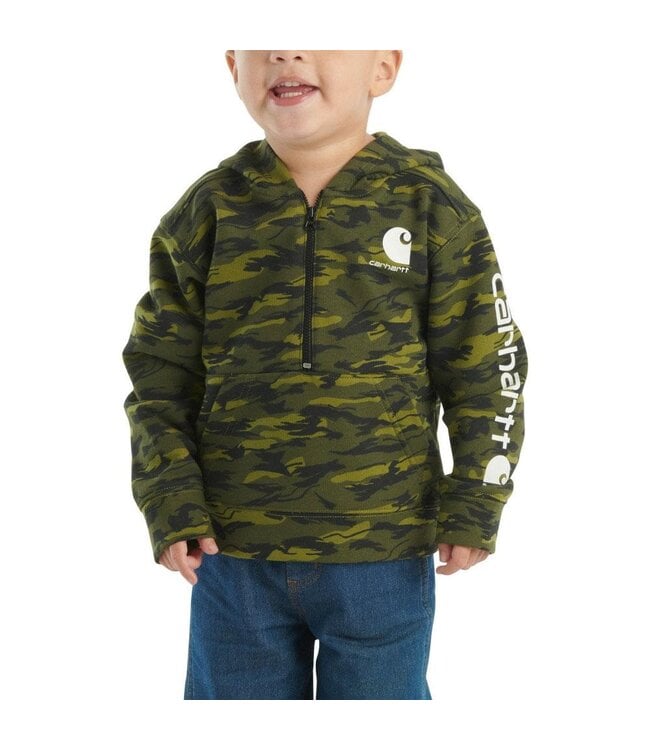 Carhartt Boy's Infant/Toddler Long-Sleeve Half-Zip Camo Sweatshirt CA6580