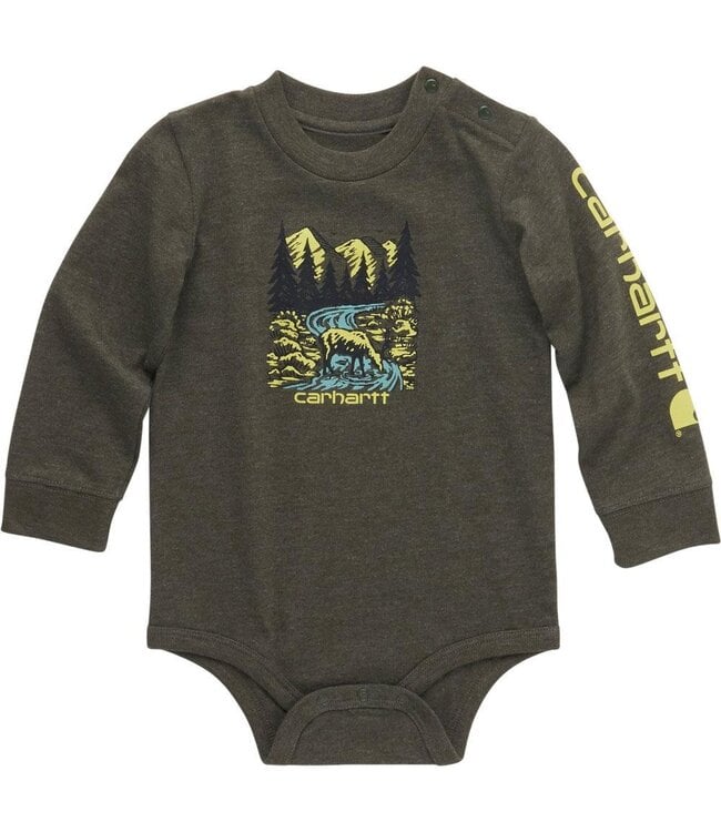 Carhartt Boy's Infant Long-Sleeve Elk Bodysuit CA6565