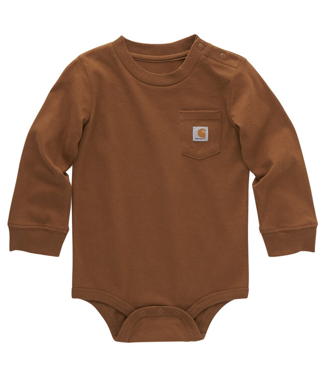Carhartt Kid's Infant Long-Sleeve Pocket Bodysuit CA5002