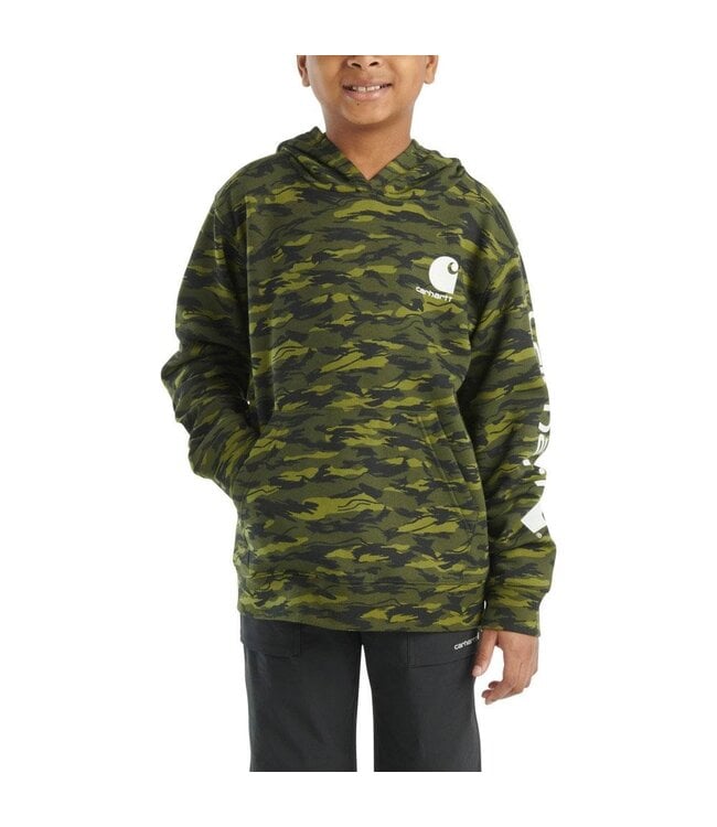 Carhartt Boy's Long-Sleeve Camo Graphic Sweatshirt CA6582