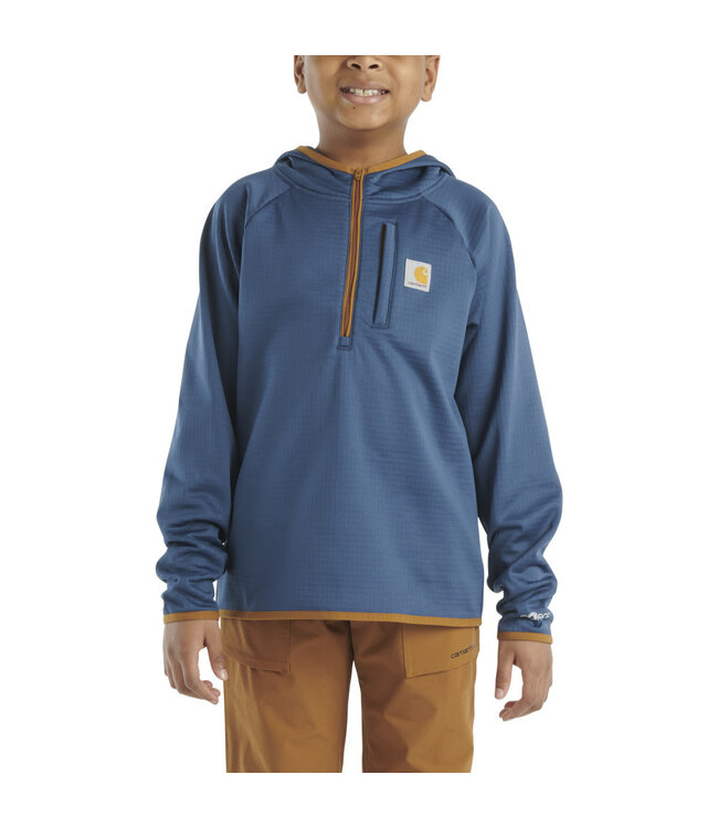 Carhartt Boy's Force Long-Sleeve Quarter Zip Sweatshirt CA6588