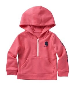 Carhartt Girl's Infant/Toddler Long-Sleeve Half-Zip Sweatshirt CA9930