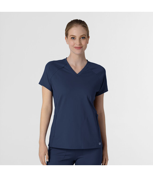 Wink Women's RENEW Knit Flex-n-Reach V-Neck Raglan Scrub Top 6259