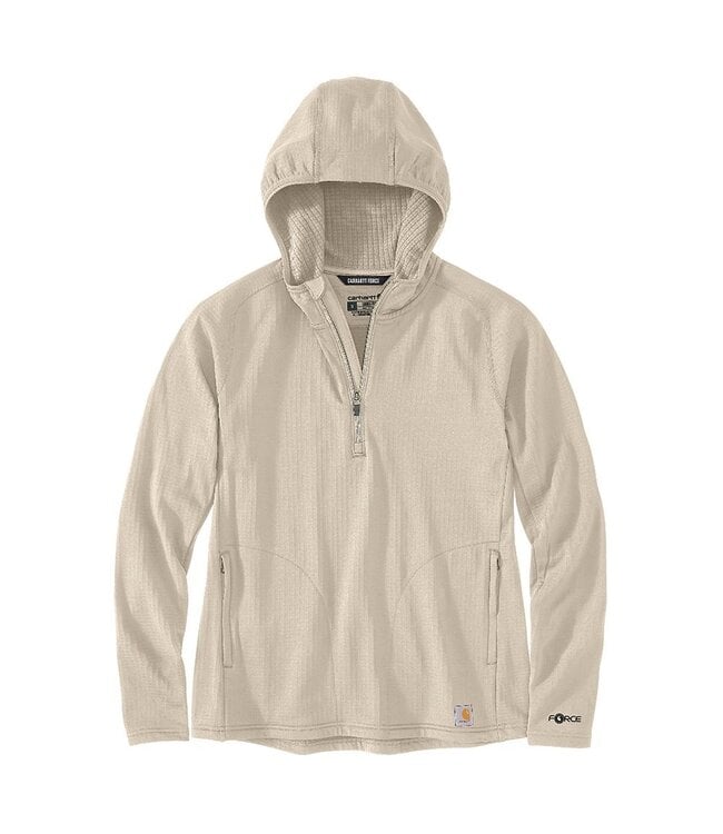 Carhartt Women's Force Relaxed Fit Half-Zip Hooded T-Shirt 106456