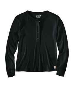 Carhartt Women's Tencel Fiber Series Relaxed Fit Long-Sleeve Ribbed Henley Shirt 106480