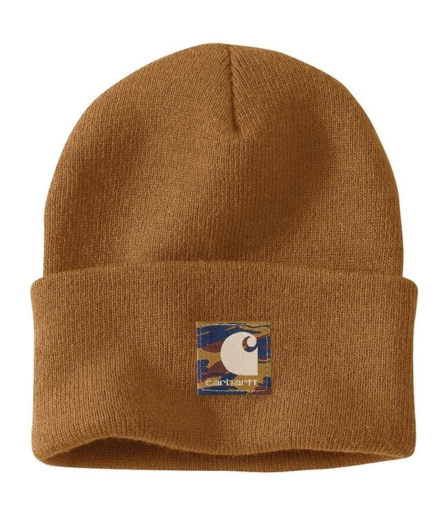 Carhartt Men's Knit Camo Patch Beanie 106336