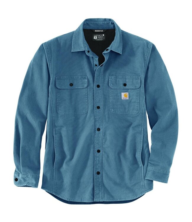 Carhartt Men's Rugged Flex® Relaxed Fit Canvas Fleece-Lined Shirt Jac 105419