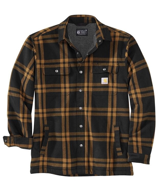 Carhartt Men's Relaxed Fit Flannel Sherpa-Lined Shirt Jac 106354