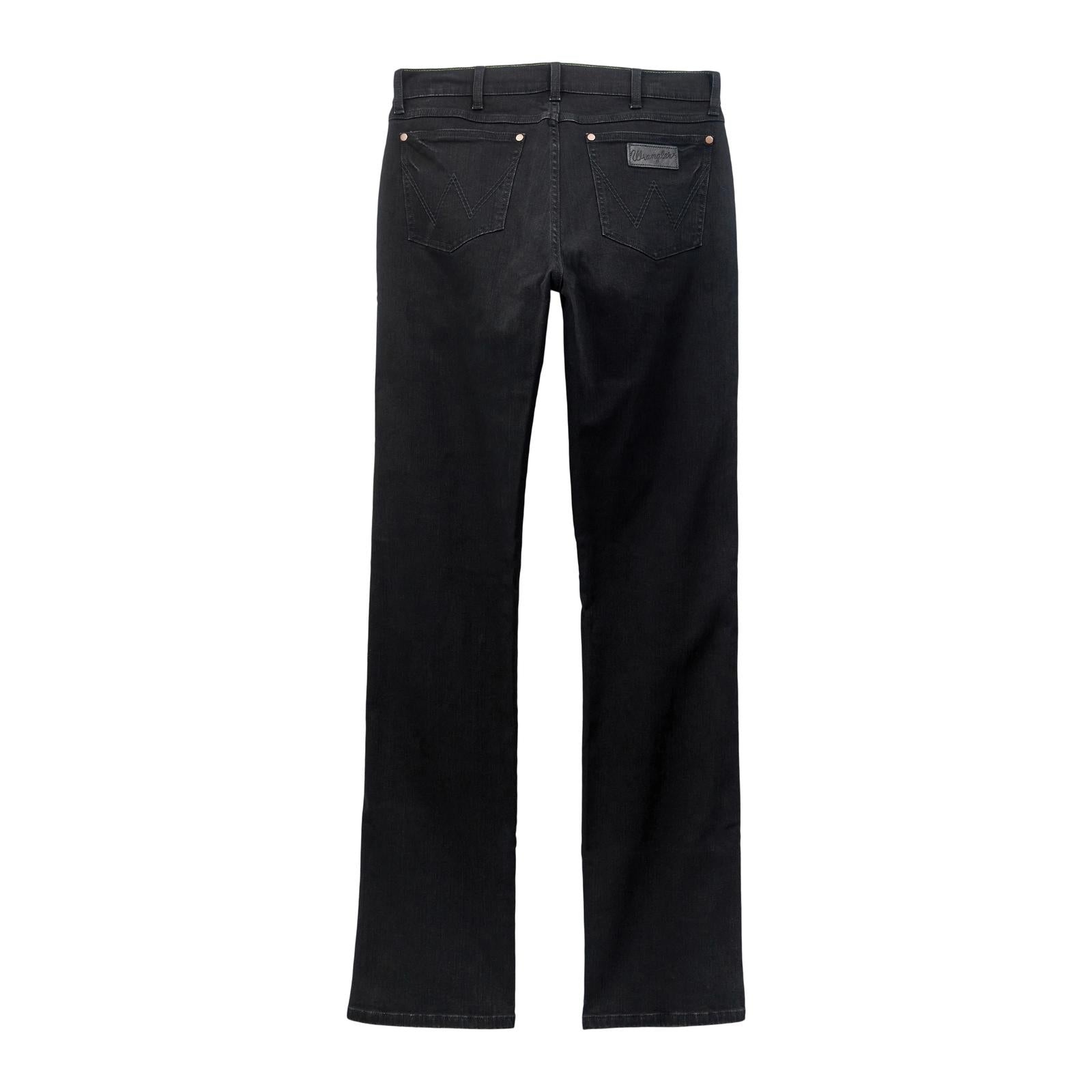 Men's Wrangler Retro Slim Fit Straight Leg Black Pants – 88MWZBK Cotton/Spandex