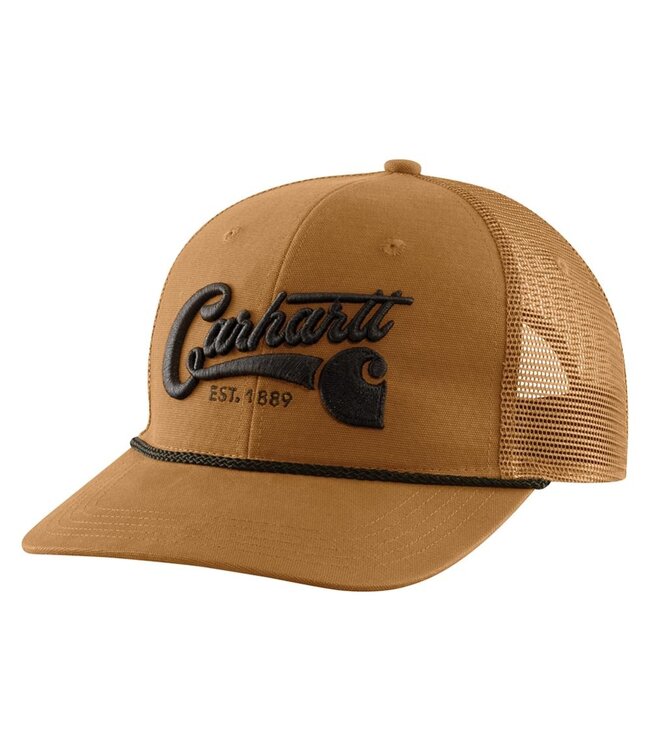 Carhartt Men's Canvas Mesh-Back Script Cap 106344