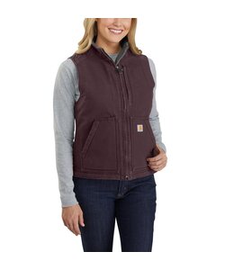 Carhartt Women's Washed Duck Sherpa Lined Vest 104224