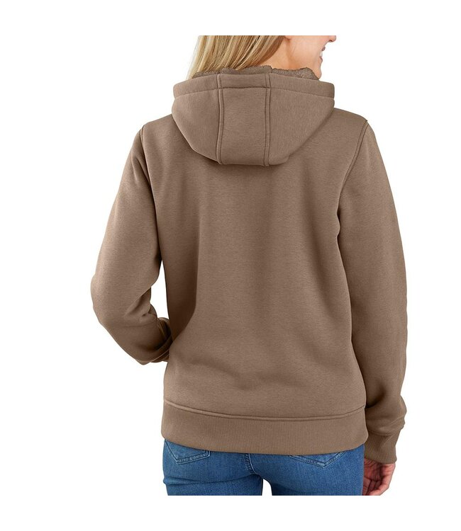 Carhartt Women's Relaxed Fit Midweight Sherpa-Lined Full Zip Sweatshirt 106026