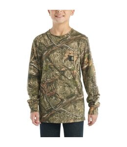Carhartt Boy's Long-Sleeve Camo Pocket T-Shirt CA6595