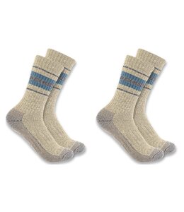 Carhartt Women's Heavyweight Synthetic-Wool Blend Crew Sock 2-Pack SC8212W