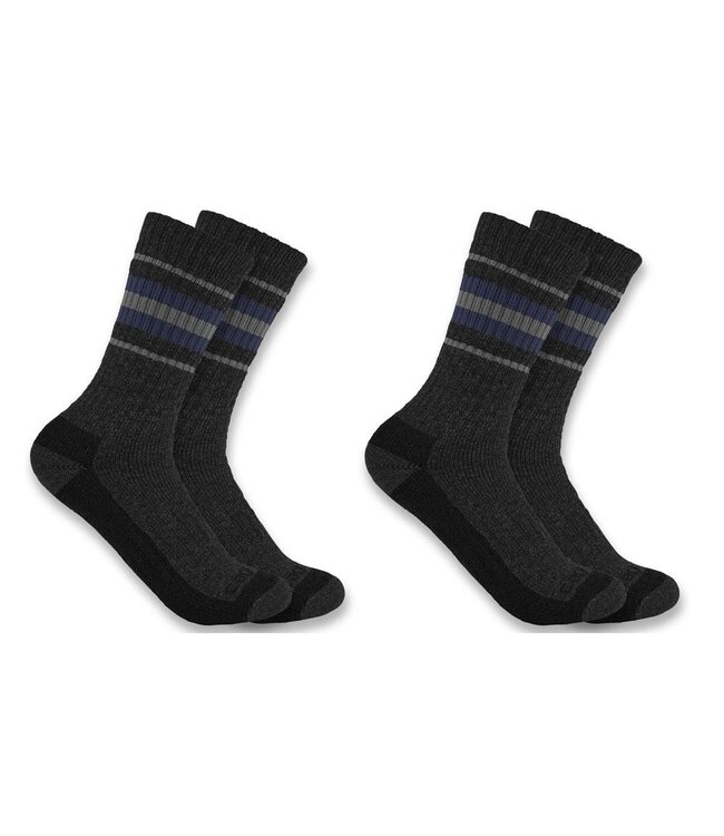 Carhartt Women's Heavyweight Synthetic-Wool Blend Crew Sock 2-Pack SC8212W