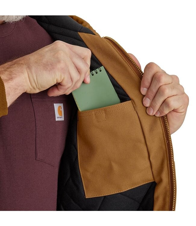 Carhartt Men's Loose Fit Firm Duck Insulated Flannel-Lined Active Jac 106673