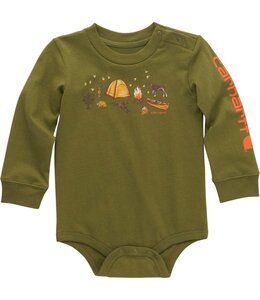 Carhartt Boy's Infant Long-Sleeve Camping Bodysuit CA6563