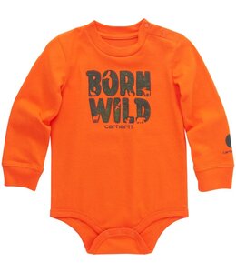 Carhartt Boy's Infant Long-Sleeve Born Wild Bodysuit CA6562