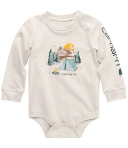 Carhartt Boy's Infant Long-Sleeve Camping Bodysuit CA6558