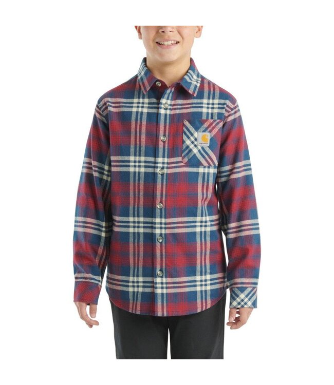 Carhartt Boy's Long-Sleeve Flannel Button-Front Shirt CE8204