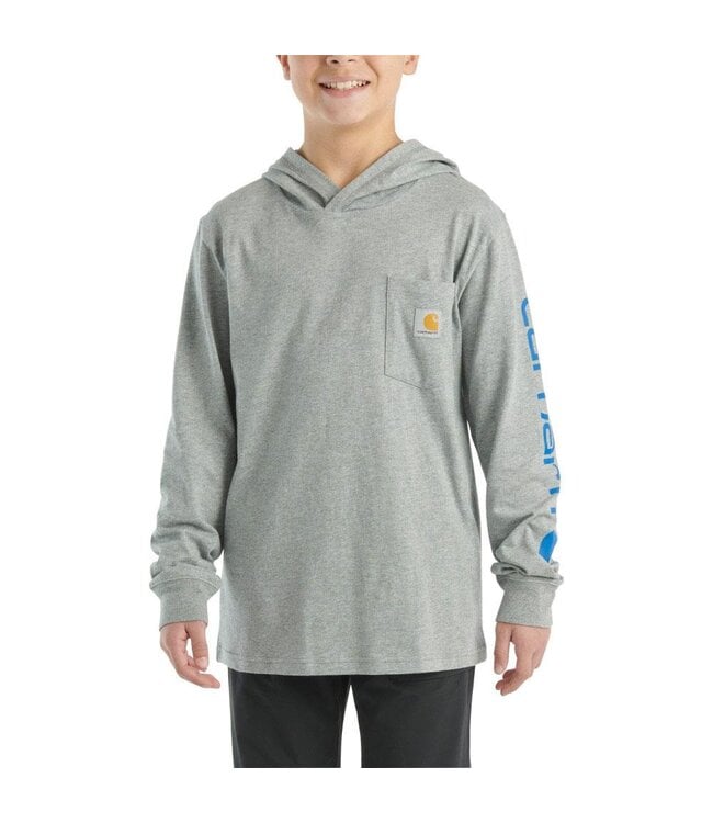 Carhartt Boy's Long-Sleeve Hooded Graphic T-Shirt CA6594
