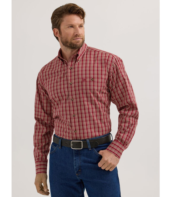 Wrangler Men's Classic Long-Sleeve Button Down Shirt 112355330
