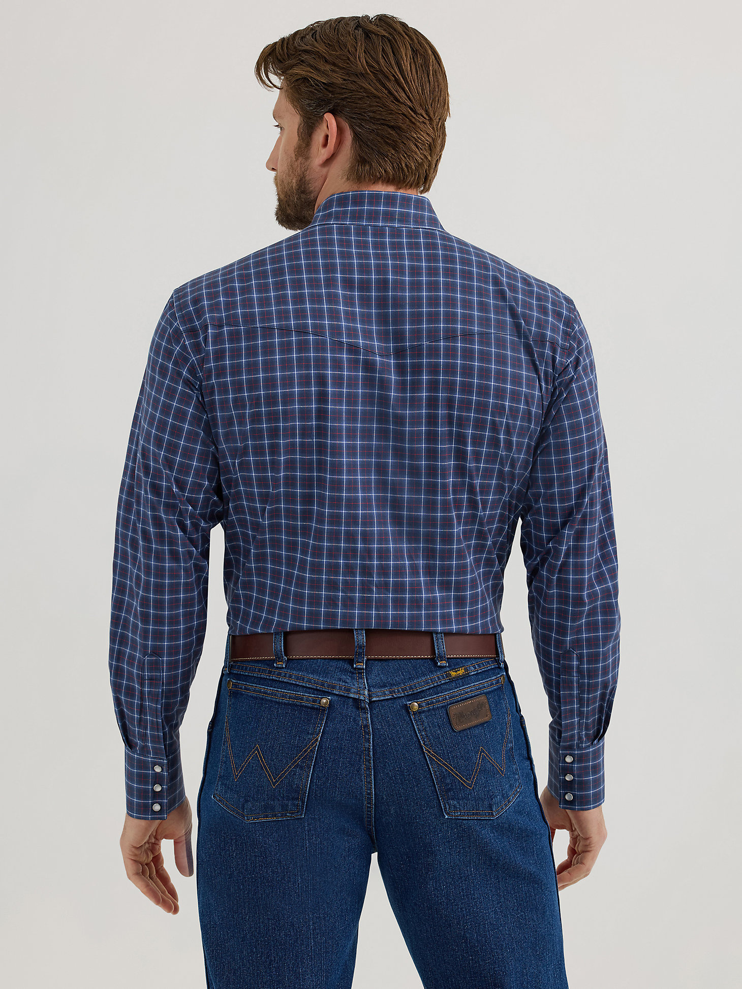468 Chemise Wrangler à carreaux verte et bleue vintage T. M vinta