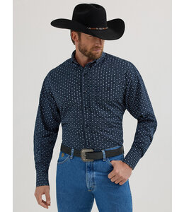 Wrangler Men's George Strait Long-Sleeve Button Down One Pocket Shirt 112356594