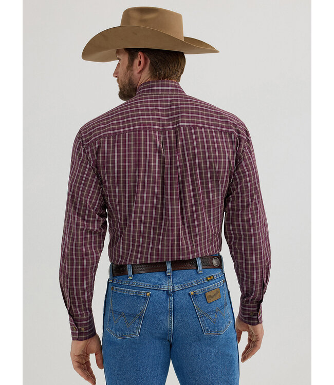 Wrangler Men's George Strait Long-Sleeve Button Down One Pocket Shirt 112356608