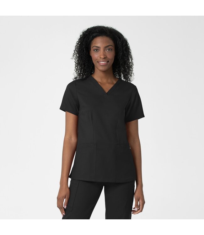 Wink Women's Fitted 3-Pocket V-Neck Scrub Top 6122