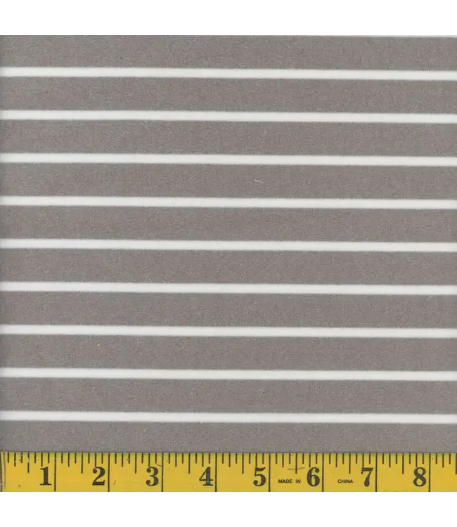 Mook Fabrics Yard of Fleece, Light Grey Fabric 135754
