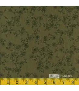 Mook Fabrics Yard of Dante PRT-Thyme Fabric 119348