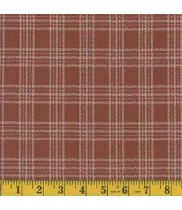 Mook Fabrics Yard of Double Knit Jacquard EK-Rust Fabric 135330