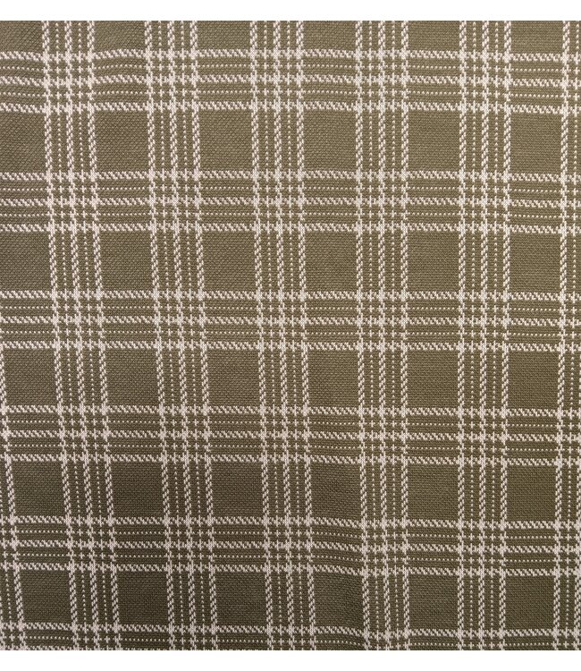 Mook Fabrics Yard of Double Knit Jacquard EK-Olive Vintage Fabric 135328