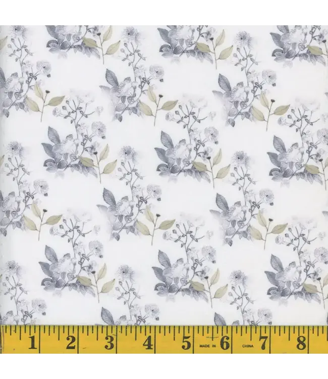 Mook Fabrics Yard of Dotted Dobby, Viorica-Demin Fabric 132804