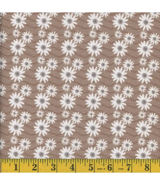 Mook Fabrics Yard of Spotted Cord Poly, Lizziann- Tan Fabric 135458