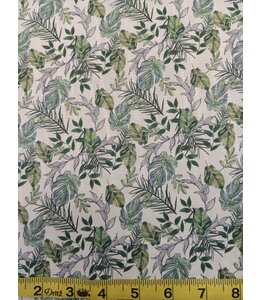 Mook Fabrics Yard of Charm NFD, Tropical Fusion- Green Fabric 136443