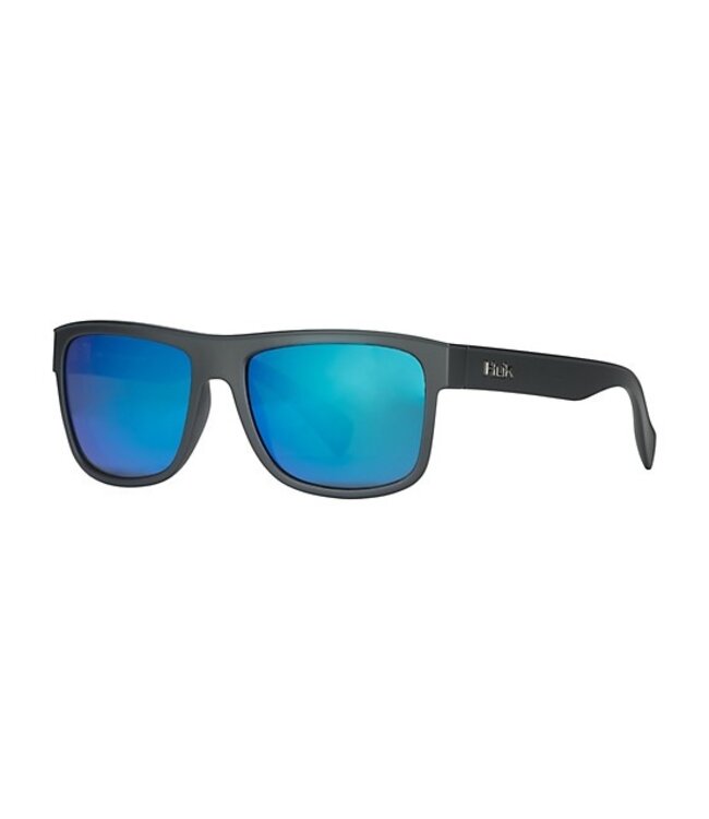 HUK Men's Clinch Matte Black/Smoke/Blue Mirror Sunglasses E0000243-002