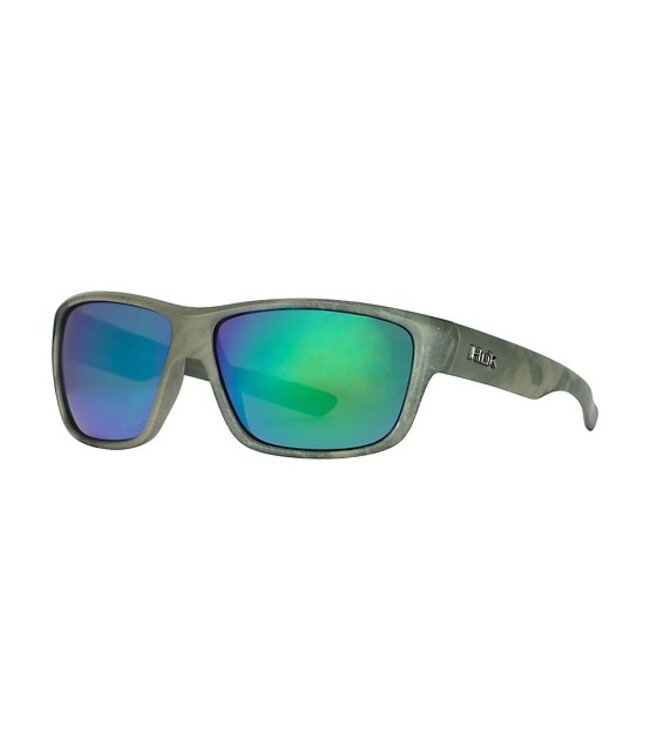 HUK Men's Spar Southern Tier Subphantis/Smoke/Green Mirror Sunglasses E0000245-301