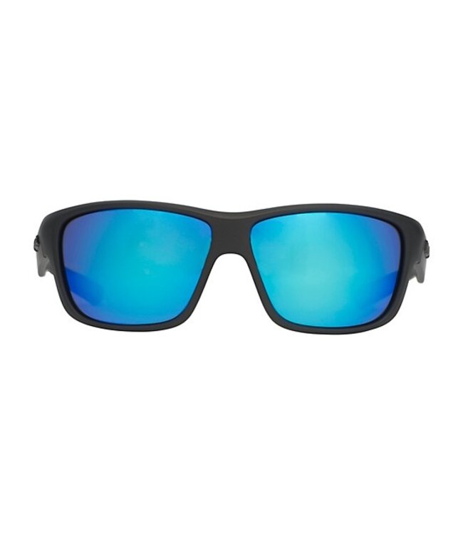 HUK Men's Spar Matte Black/Smoke/Blue Mirror Sunglasses E0000245-002