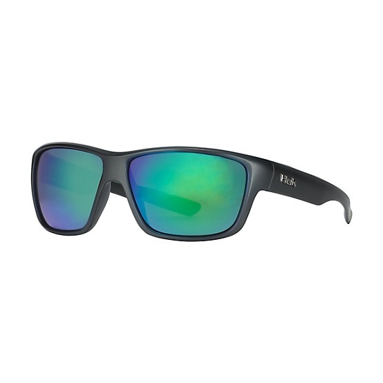 Huk Men's Spar Matte Black/Smoke/Green Mirror Sunglasses - Traditions ...
