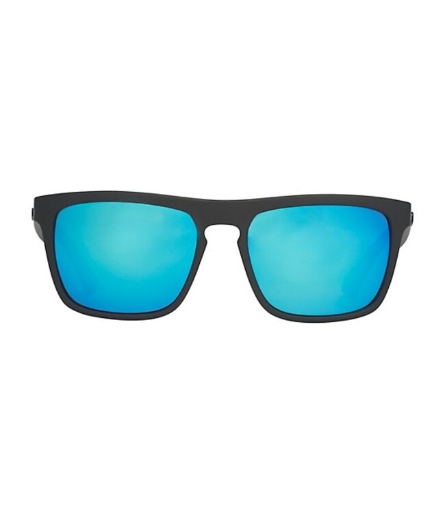 HUK Men's Siwash Matte Black/Smoke/Blue Mirror Sunglasses E0000241-401